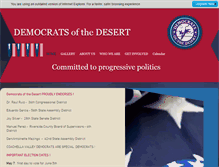 Tablet Screenshot of desertdemocrats.org